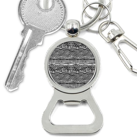 Ethno Seamless Pattern Bottle Opener Key Chain from ArtsNow.com Front