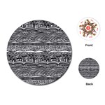 Ethno Seamless Pattern Playing Cards Single Design (Round)