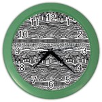Ethno Seamless Pattern Color Wall Clock