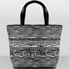 Ethno Seamless Pattern Bucket Bag from ArtsNow.com Back