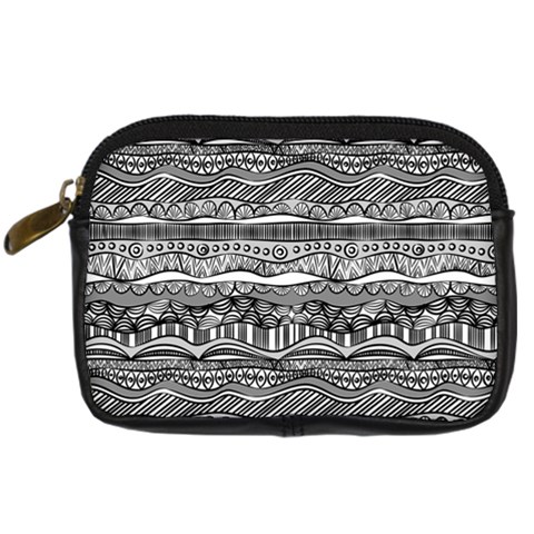 Ethno Seamless Pattern Digital Camera Leather Case from ArtsNow.com Front