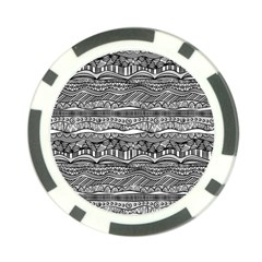Ethno Seamless Pattern Poker Chip Card Guard (10 pack) from ArtsNow.com Back