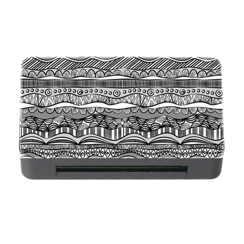 Ethno Seamless Pattern Memory Card Reader with CF from ArtsNow.com Front