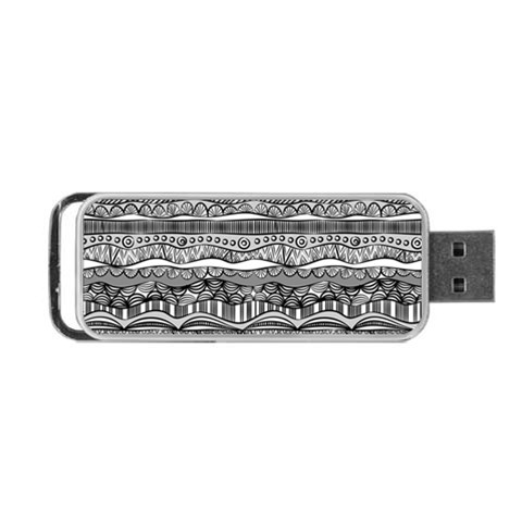 Ethno Seamless Pattern Portable USB Flash (Two Sides) from ArtsNow.com Back