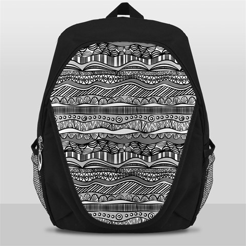 Ethno Seamless Pattern Backpack Bag from ArtsNow.com Front