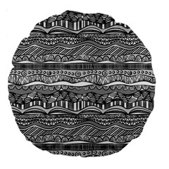 Ethno Seamless Pattern Large 18  Premium Round Cushions from ArtsNow.com Back