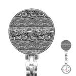 Ethno Seamless Pattern Stainless Steel Nurses Watch