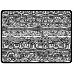 Ethno Seamless Pattern Two Sides Fleece Blanket (Large) from ArtsNow.com 80 x60  Blanket Front
