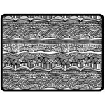 Ethno Seamless Pattern Two Sides Fleece Blanket (Large)