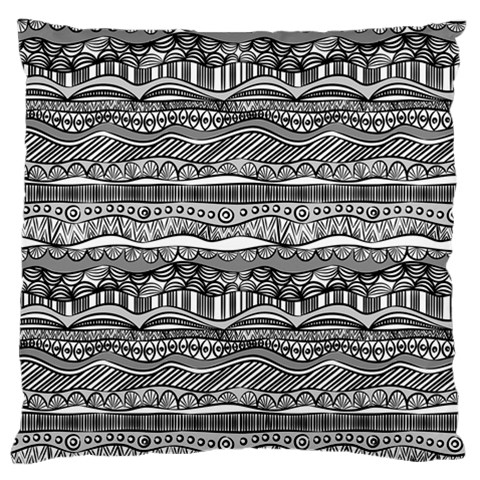 Ethno Seamless Pattern Large Premium Plush Fleece Cushion Case (Two Sides) from ArtsNow.com Front