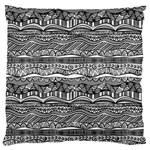 Ethno Seamless Pattern Large Premium Plush Fleece Cushion Case (Two Sides)