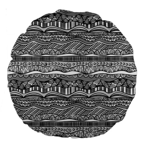 Ethno Seamless Pattern Large 18  Premium Flano Round Cushions from ArtsNow.com Back