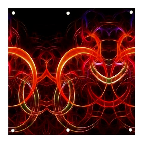 Background Fractal Abstract Banner and Sign 3  x 3  from ArtsNow.com Front