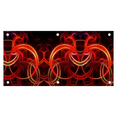 Background Fractal Abstract Banner and Sign 6  x 3  from ArtsNow.com Front