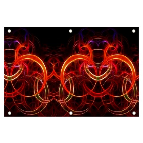 Background Fractal Abstract Banner and Sign 6  x 4  from ArtsNow.com Front