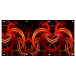 Background Fractal Abstract Banner and Sign 8  x 4 