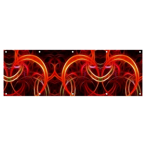 Background Fractal Abstract Banner and Sign 12  x 4  from ArtsNow.com Front