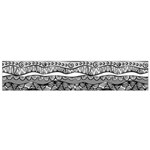 Ethno Seamless Pattern Small Premium Plush Fleece Scarf