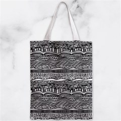 Ethno Seamless Pattern Zipper Classic Tote Bag from ArtsNow.com Back