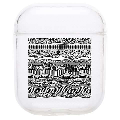 Ethno Seamless Pattern Soft TPU AirPods 1/2 Case from ArtsNow.com Front