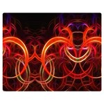 Background Fractal Abstract Premium Plush Fleece Blanket (Medium)