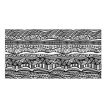 Ethno Seamless Pattern Satin Shawl 45  x 80 