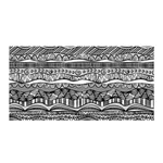 Ethno Seamless Pattern Satin Wrap 35  x 70 