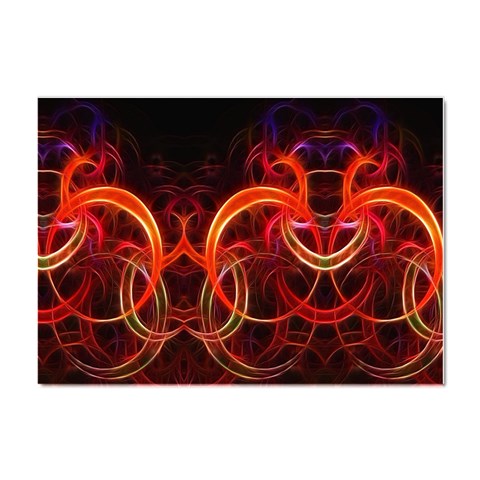 Background Fractal Abstract Crystal Sticker (A4) from ArtsNow.com Front