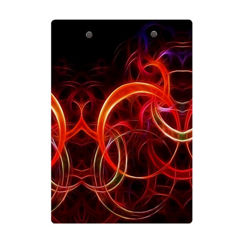 Background Fractal Abstract A5 Acrylic Clipboard from ArtsNow.com Back