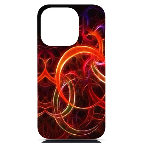 Background Fractal Abstract iPhone 14 Pro Black UV Print Case from ArtsNow.com Front