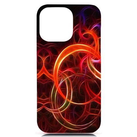 Background Fractal Abstract iPhone 14 Pro Max Black UV Print Case from ArtsNow.com Front