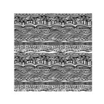 Ethno Seamless Pattern Square Satin Scarf (30  x 30 )