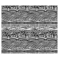 Ethno Seamless Pattern Zipper Large Tote Bag from ArtsNow.com Back