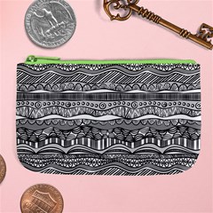 Ethno Seamless Pattern Large Coin Purse from ArtsNow.com Front