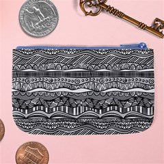 Ethno Seamless Pattern Large Coin Purse from ArtsNow.com Back
