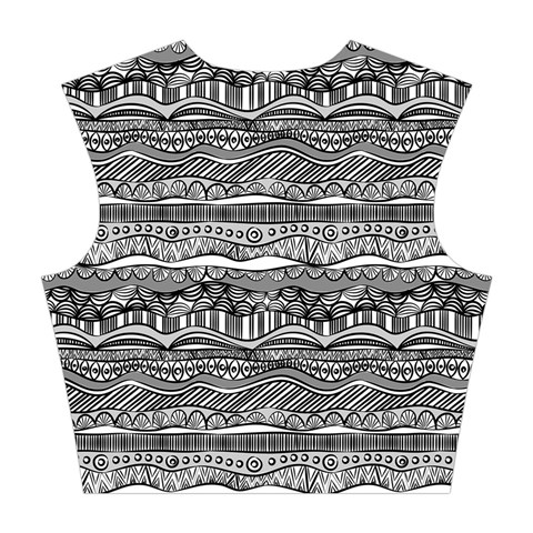 Ethno Seamless Pattern Cotton Crop Top from ArtsNow.com Back