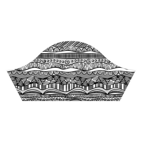 Ethno Seamless Pattern Cotton Crop Top from ArtsNow.com Left Sleeve