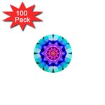 Ornament Kaleidoscope 1  Mini Magnets (100 pack) 