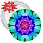 Ornament Kaleidoscope 3  Buttons (100 pack) 