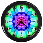 Ornament Kaleidoscope Wall Clock (Black)