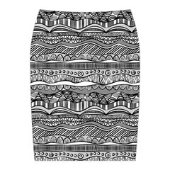 Ethno Seamless Pattern Midi Wrap Pencil Skirt from ArtsNow.com Back