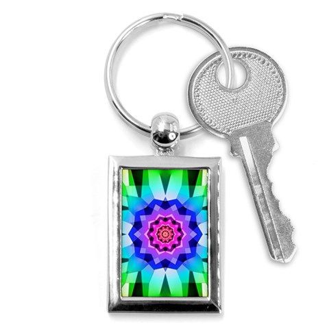 Ornament Kaleidoscope Key Chain (Rectangle) from ArtsNow.com Front