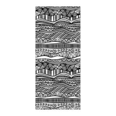 Ethno Seamless Pattern Pleated Skirt from ArtsNow.com Back Pleats