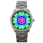 Ornament Kaleidoscope Sport Metal Watch
