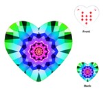 Ornament Kaleidoscope Playing Cards Single Design (Heart)