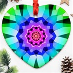 Ornament Kaleidoscope Heart Ornament (Two Sides)