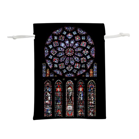 Rosette Cathedral Lightweight Drawstring Pouch (S) from ArtsNow.com Front