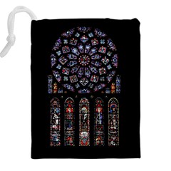 Rosette Cathedral Drawstring Pouch (4XL) from ArtsNow.com Back