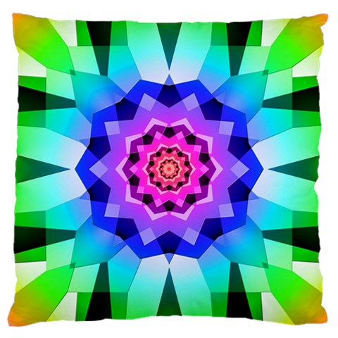 Ornament Kaleidoscope Large Cushion Case (Two Sides) from ArtsNow.com Front