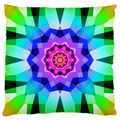 Ornament Kaleidoscope Large Cushion Case (Two Sides) from ArtsNow.com Back